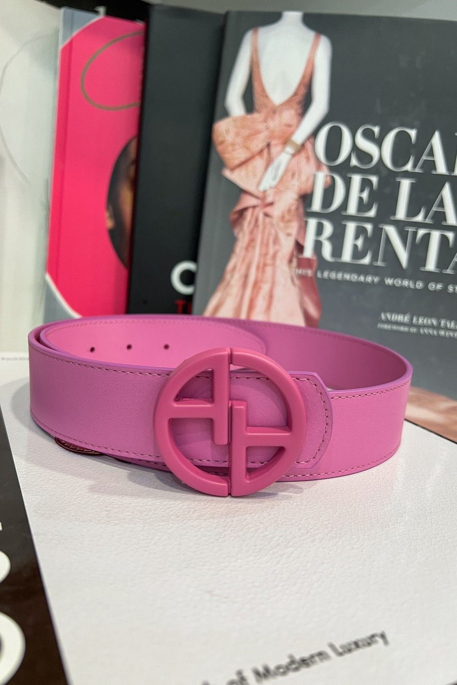 Alessa logo Cold Pink curea - cataramă roz - Imagine 5