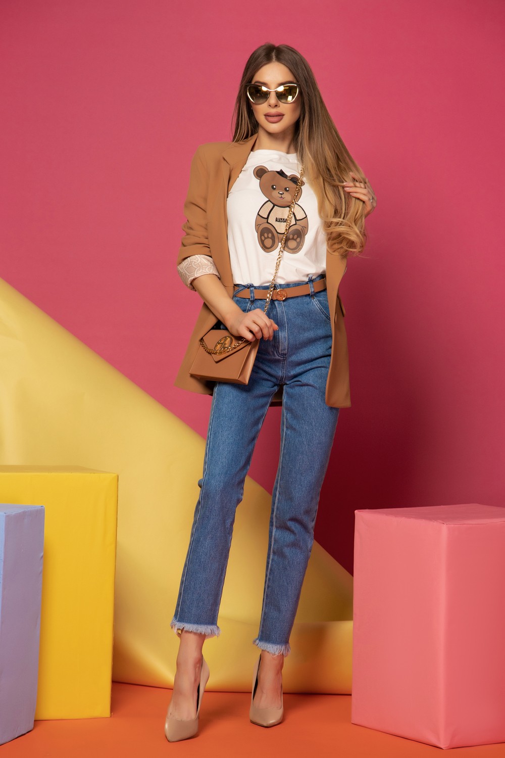 Million dollar baby jacheta denim - Dark Blue - Imagine 20