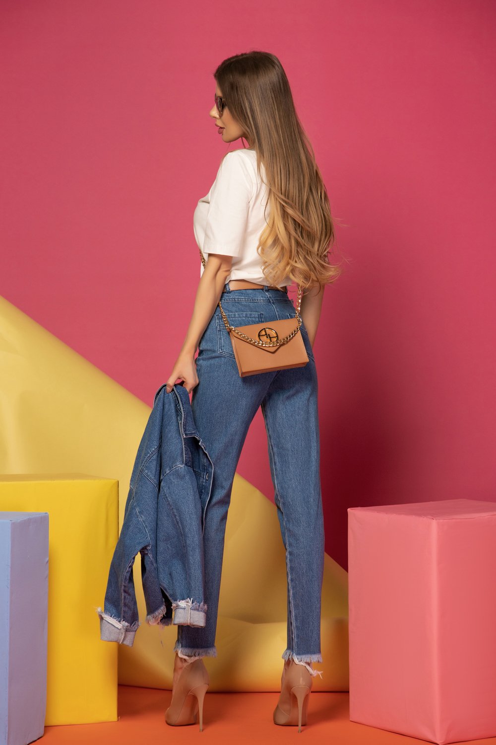 Million dollar baby jacheta denim - Dark Blue - Imagine 21