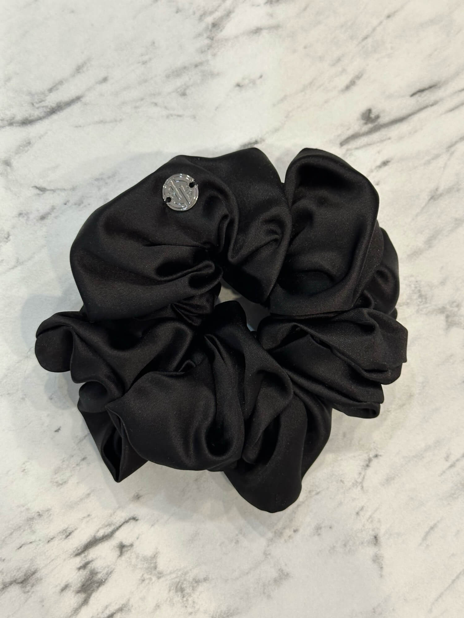 Scrunchie negru - mare - Imagine 8