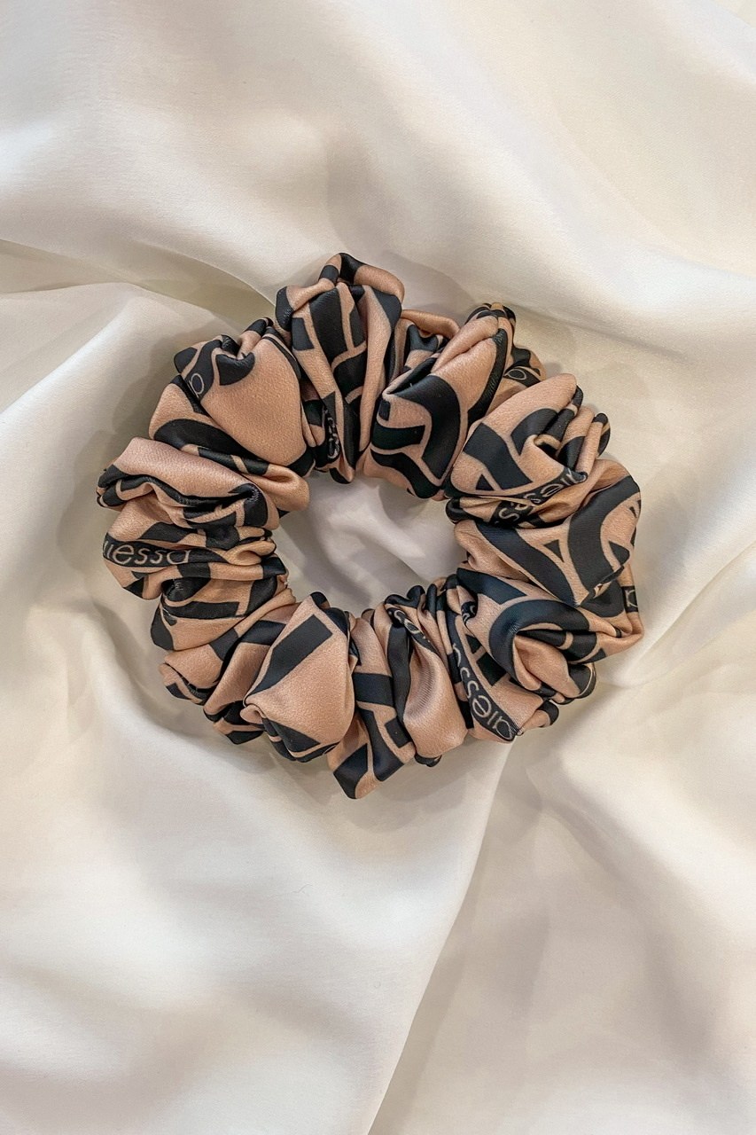 Alessa luxury Scrunchie - mic - Imagine 6