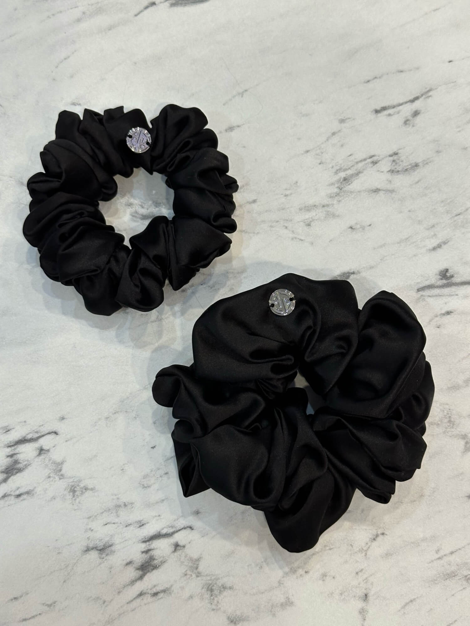Scrunchie negru - mare - Imagine 7