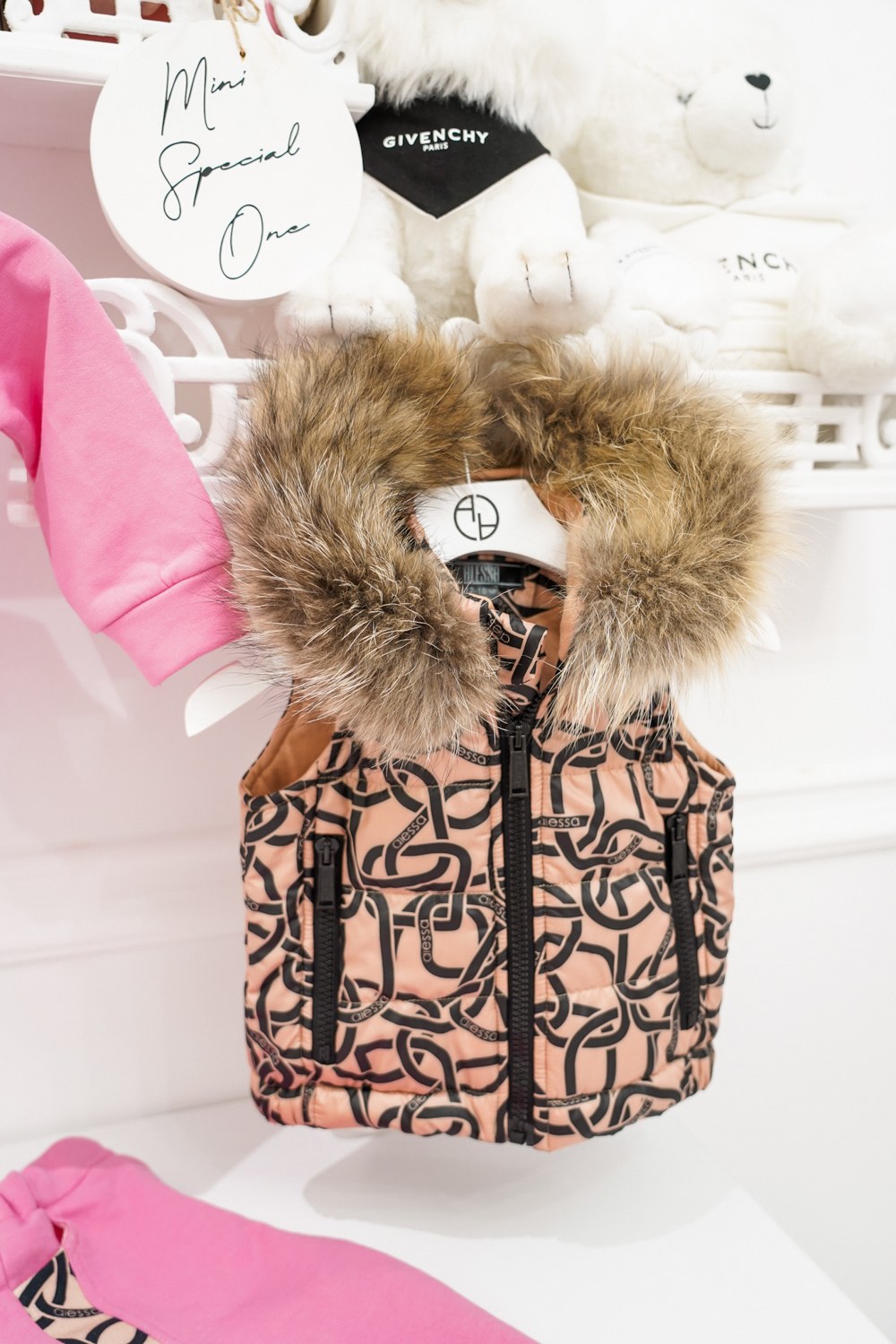 Fluffy Dreams Mini vestă de blană autentică - Luxury - Imagine 20