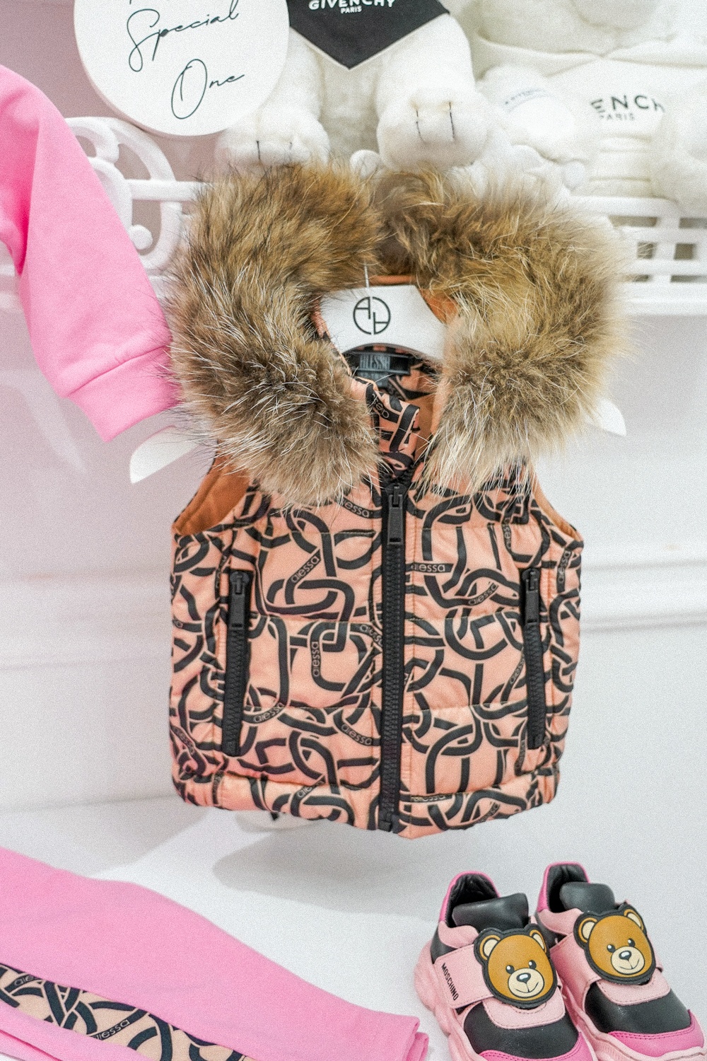 Fluffy Dreams Mini vestă de blană autentică - Luxury - Imagine 22