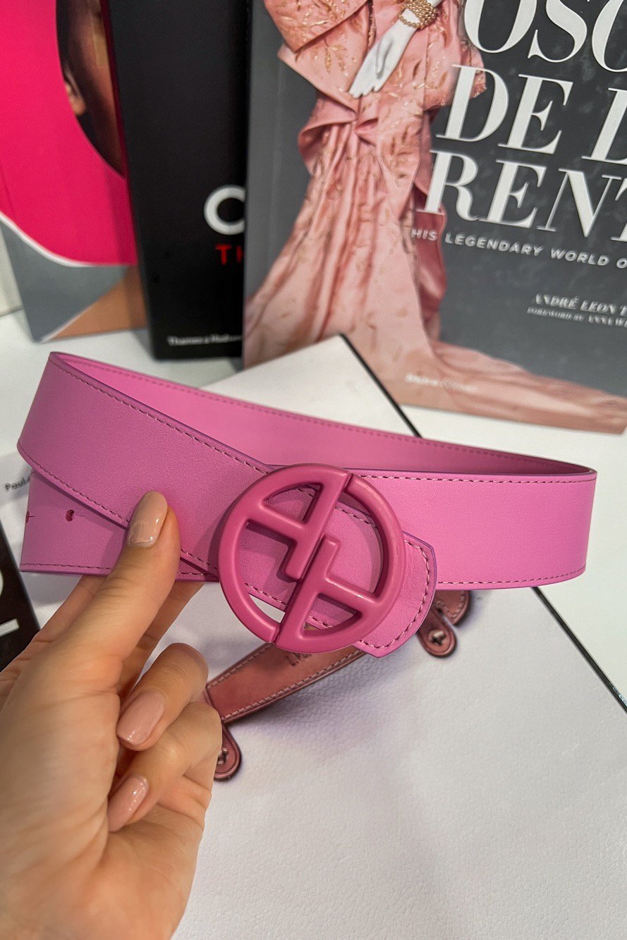 Alessa logo Cold Pink curea - cataramă roz - Imagine 6