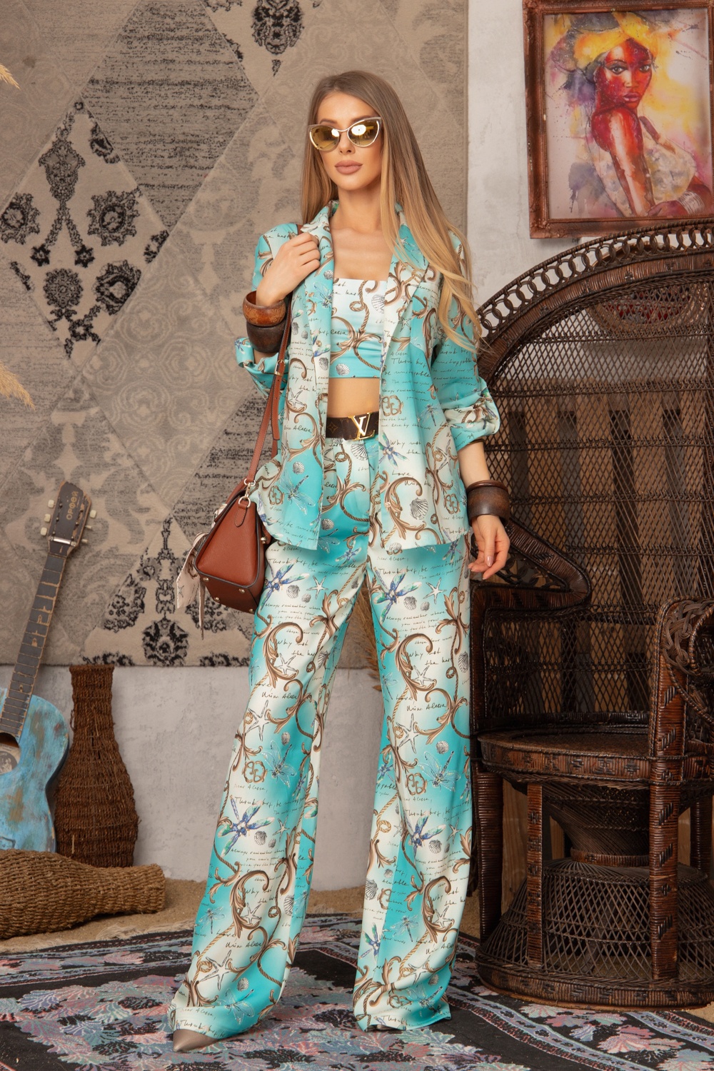 Test My Limits Crop top - Aqua print - Imagine 13