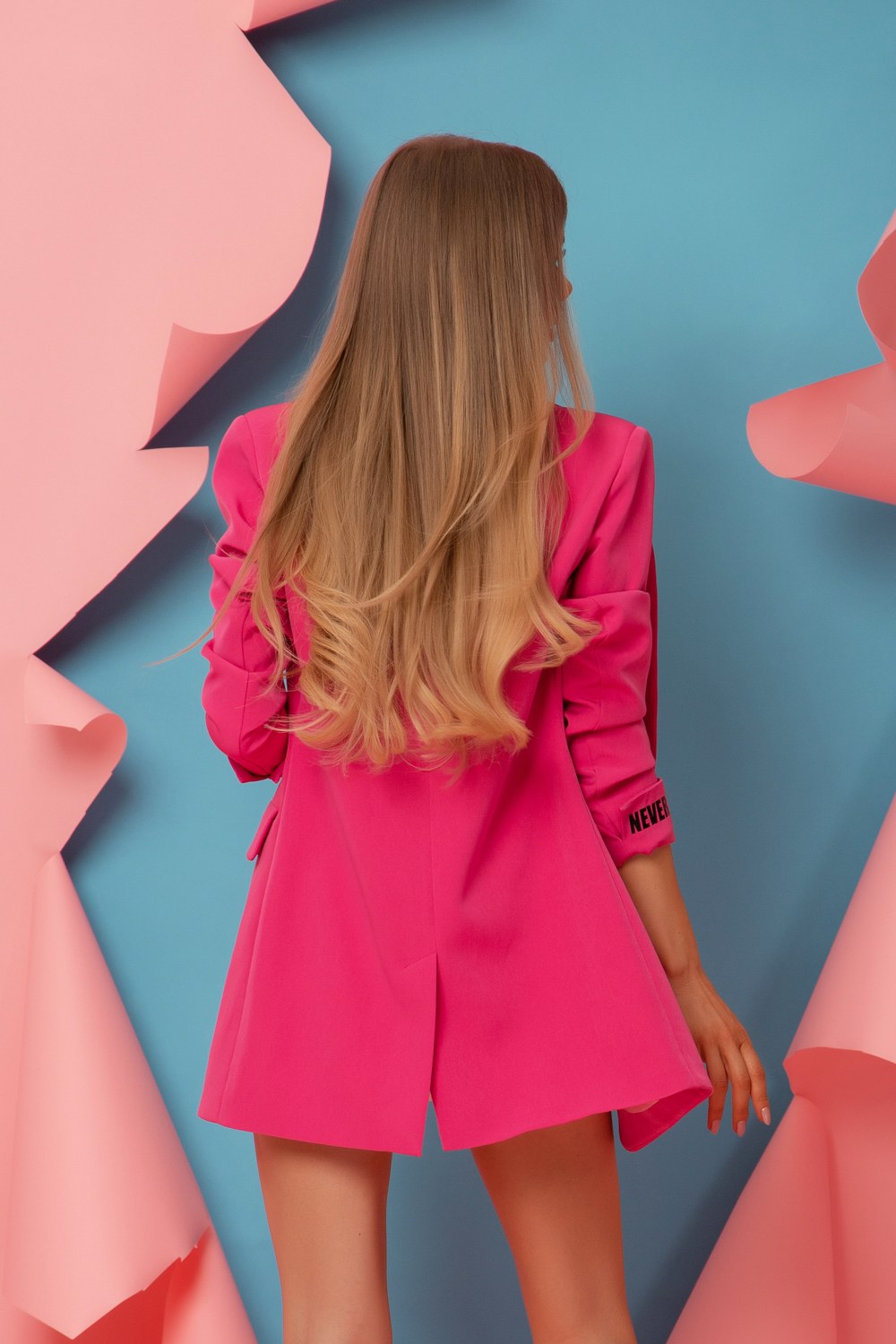 Charm You oversize Sacou - Fucsia - Imagine 11