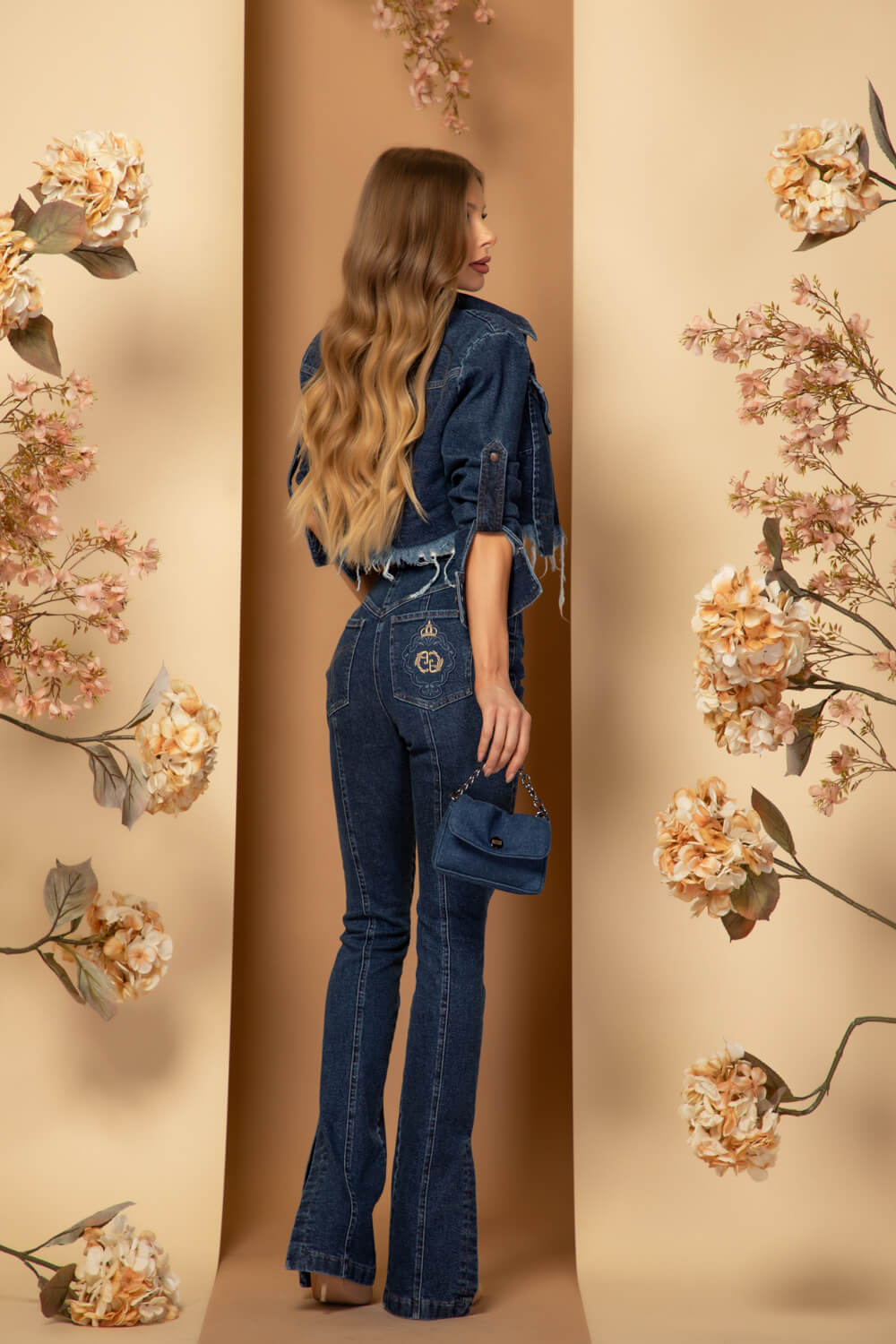 Dressed To Kill Geacă din Denim - Dark Blue - Imagine 35