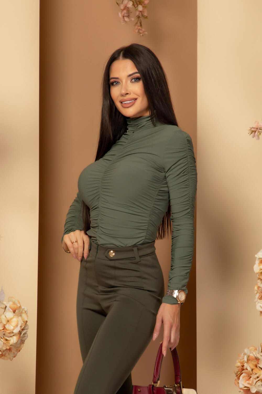 Autumn Breeze Colanți Lung - Green - Imagine 19