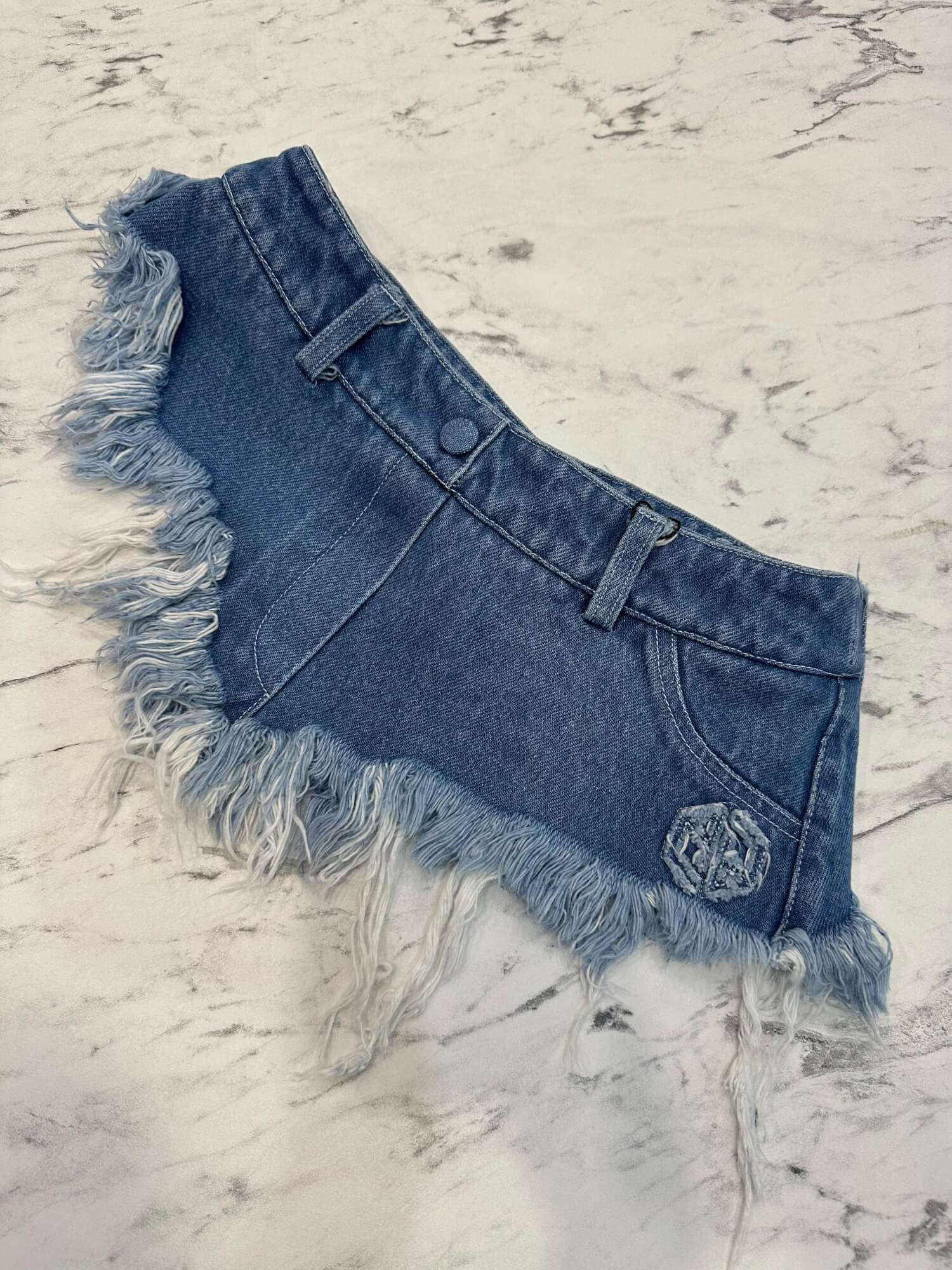 Fierce Femininity Accesoriu Din Denim - Denim Blue - Imagine 36