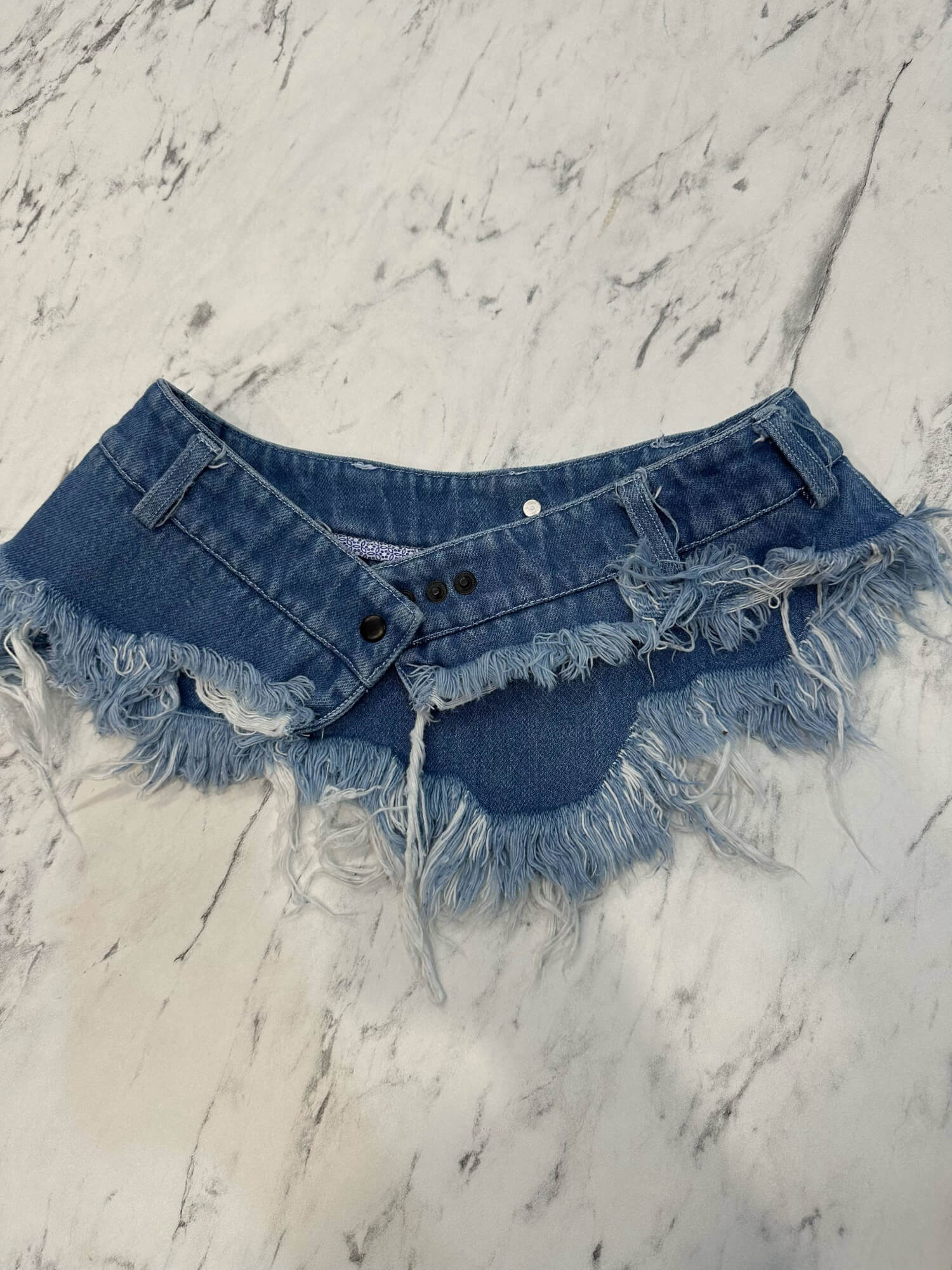 Fierce Femininity Accesoriu Din Denim - Denim Blue - Imagine 37