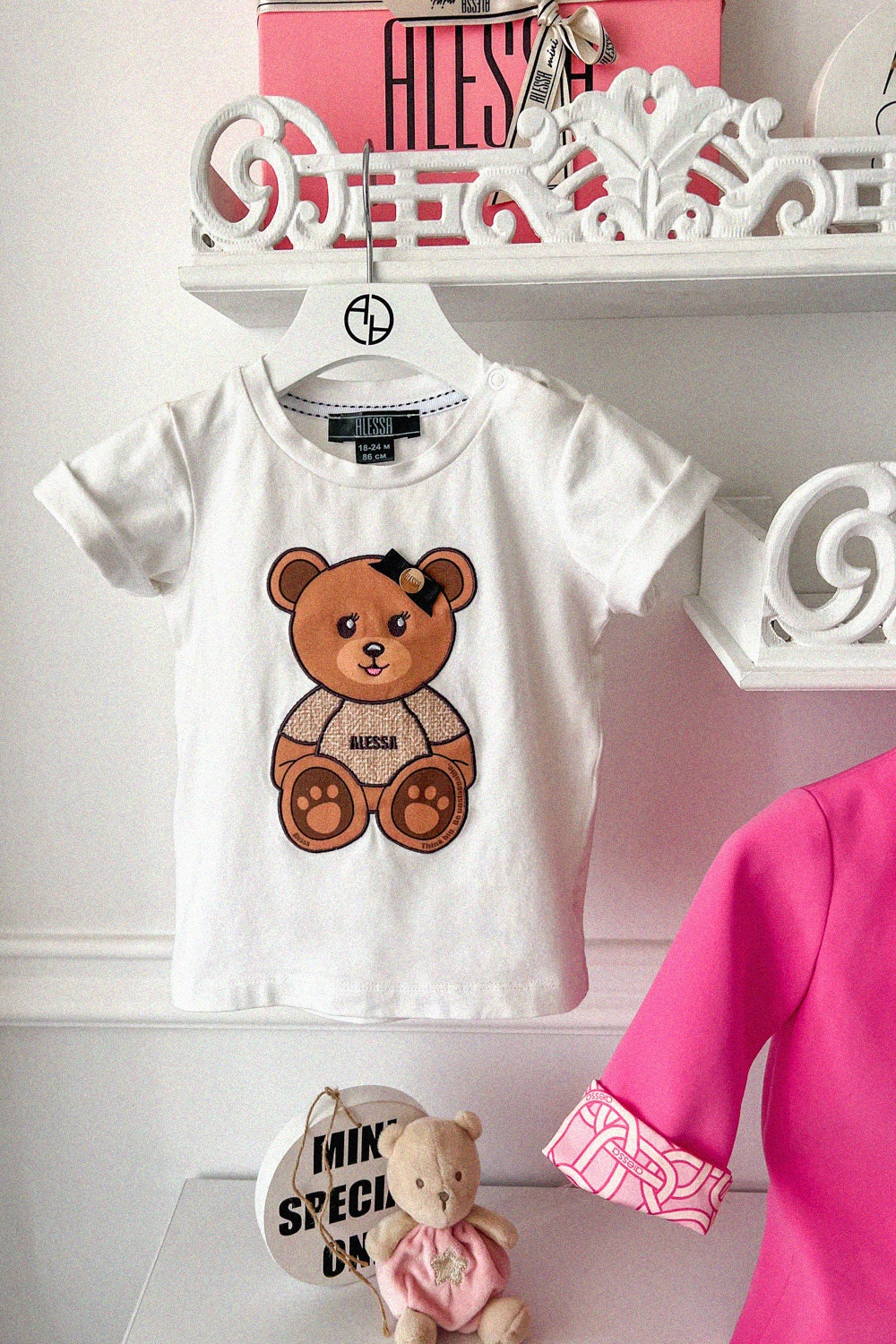 Alessa Bear Mini T-Shirt - Ecru - Imagine 20