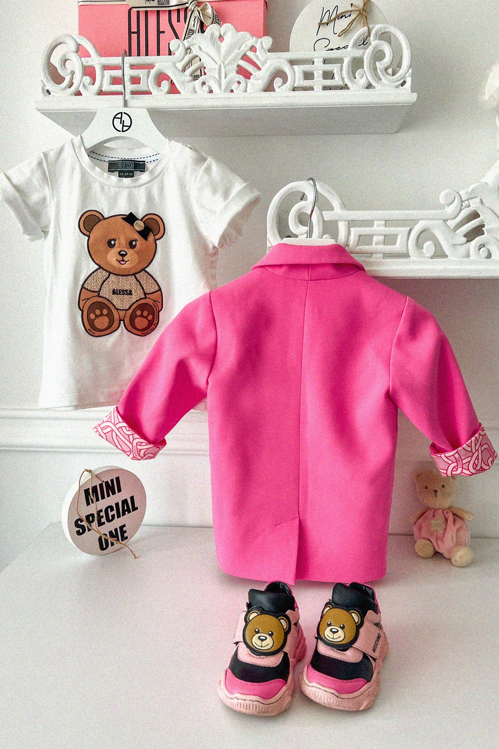 Alessa Bear Mini T-Shirt - Ecru - Imagine 15