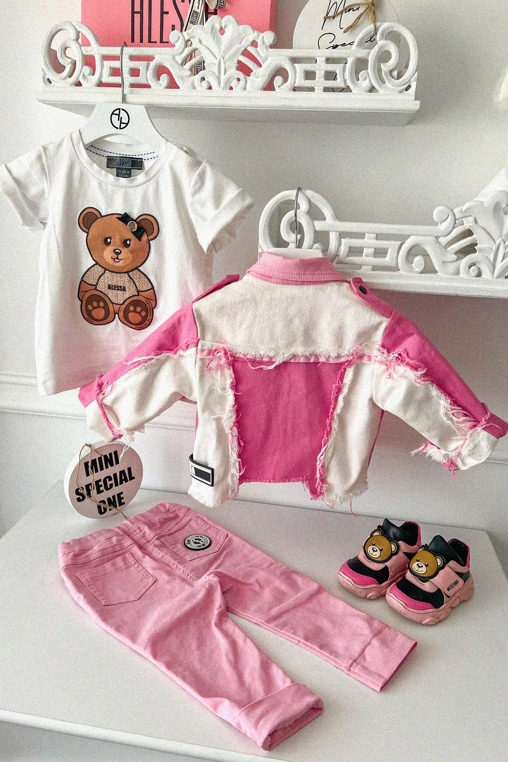 Alessa Bear Mini T-Shirt - Ecru - Imagine 17