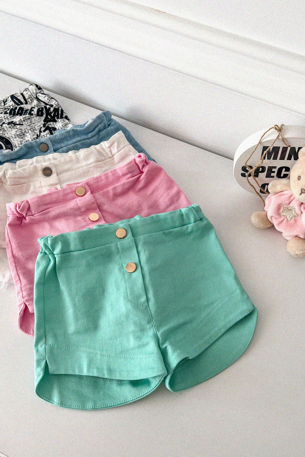 Spring Mood Mini pantaloni scurti - Mentă - Imagine 8