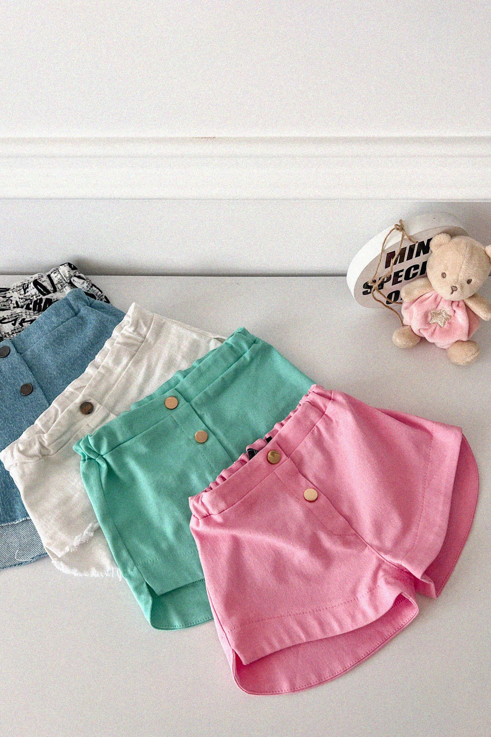 Spring Mood Mini Pantaloni Scurti  - Pudra - Imagine 8