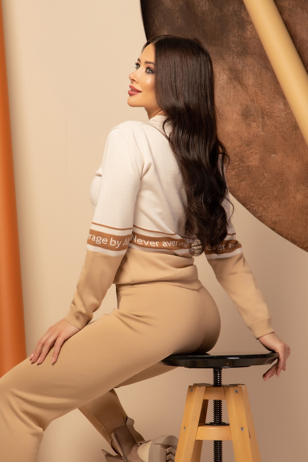 Heaven-Like Pulover din Tricotaj - Nude - Imagine 9