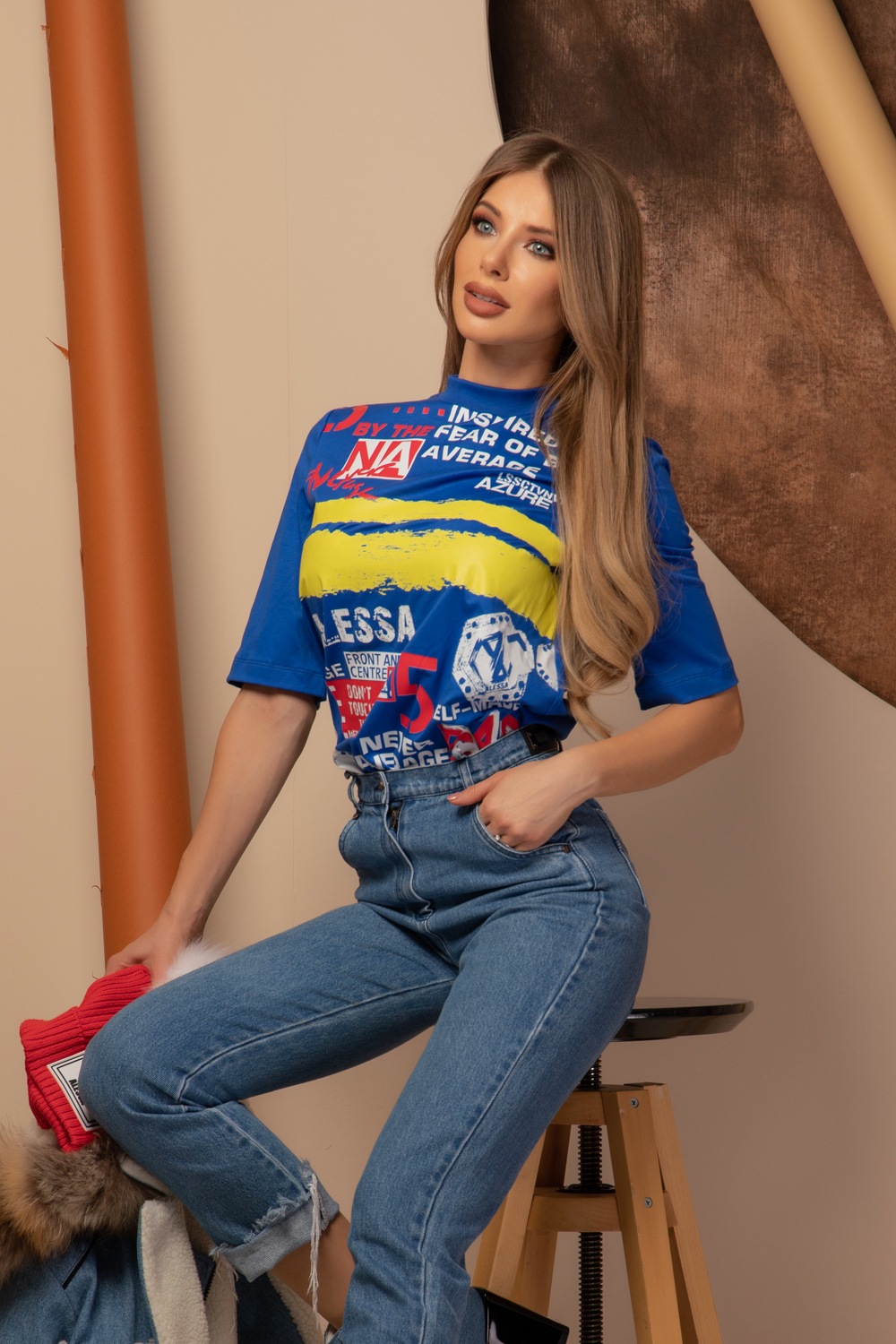 Dangerous Mix Tricou din Bumbac - Blue - Imagine 10