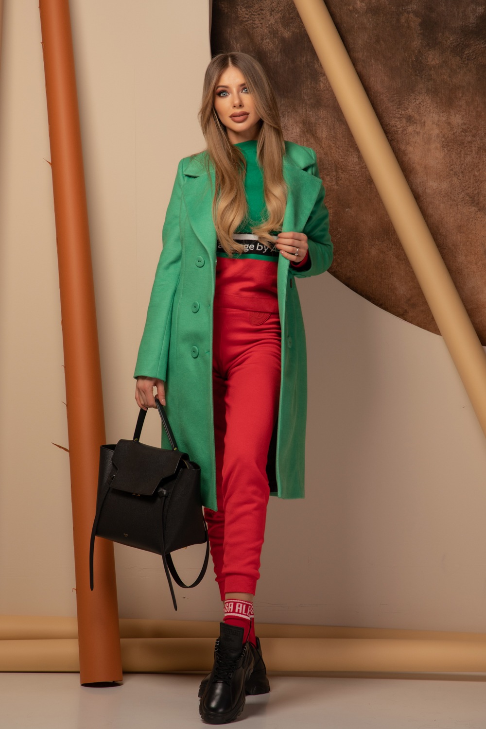 Heaven-like Pantaloni Tricotate - Red - Imagine 7