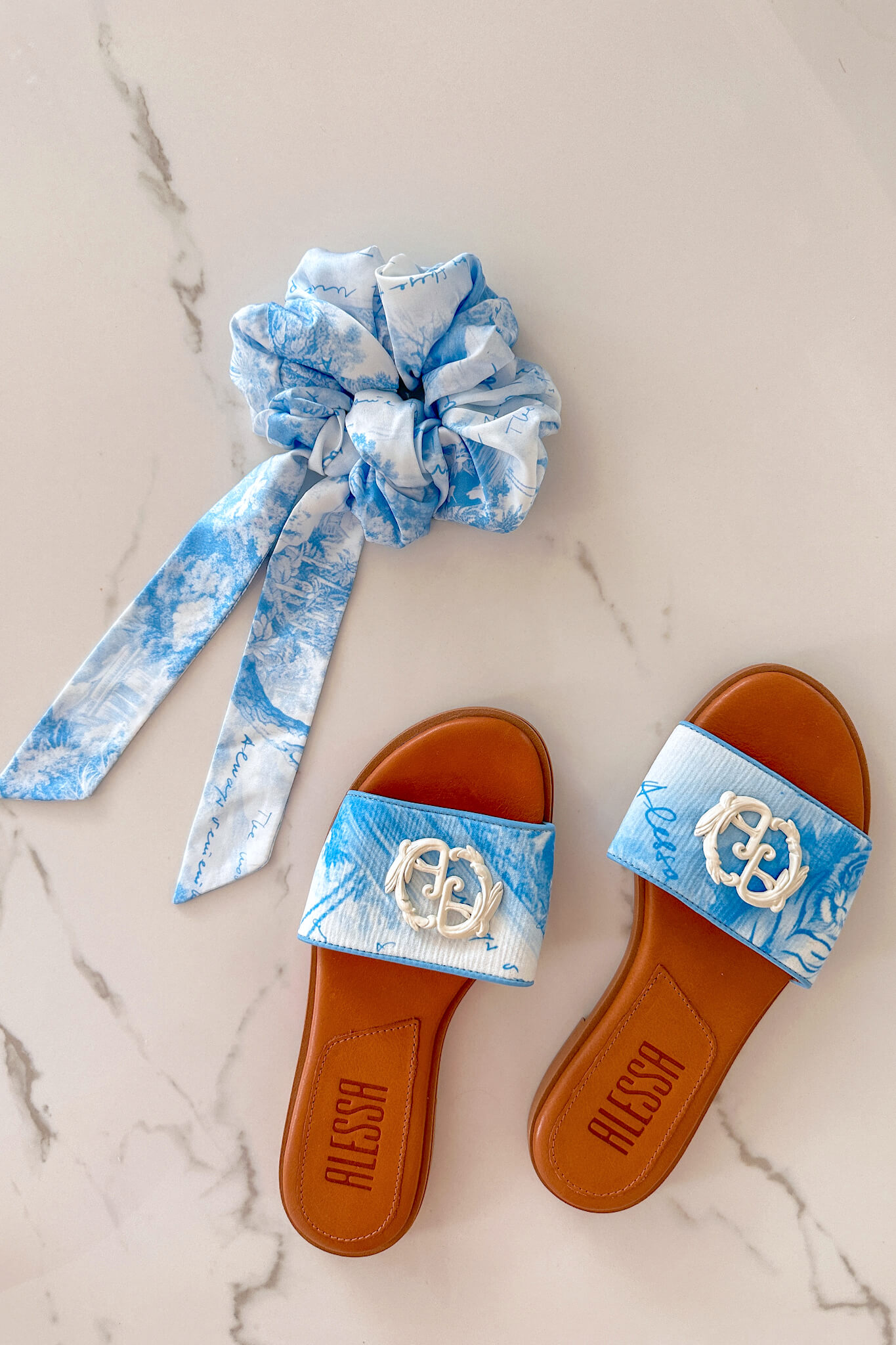 Trendsetter Icon Scrunchie-Fundă - Blue - Imagine 13