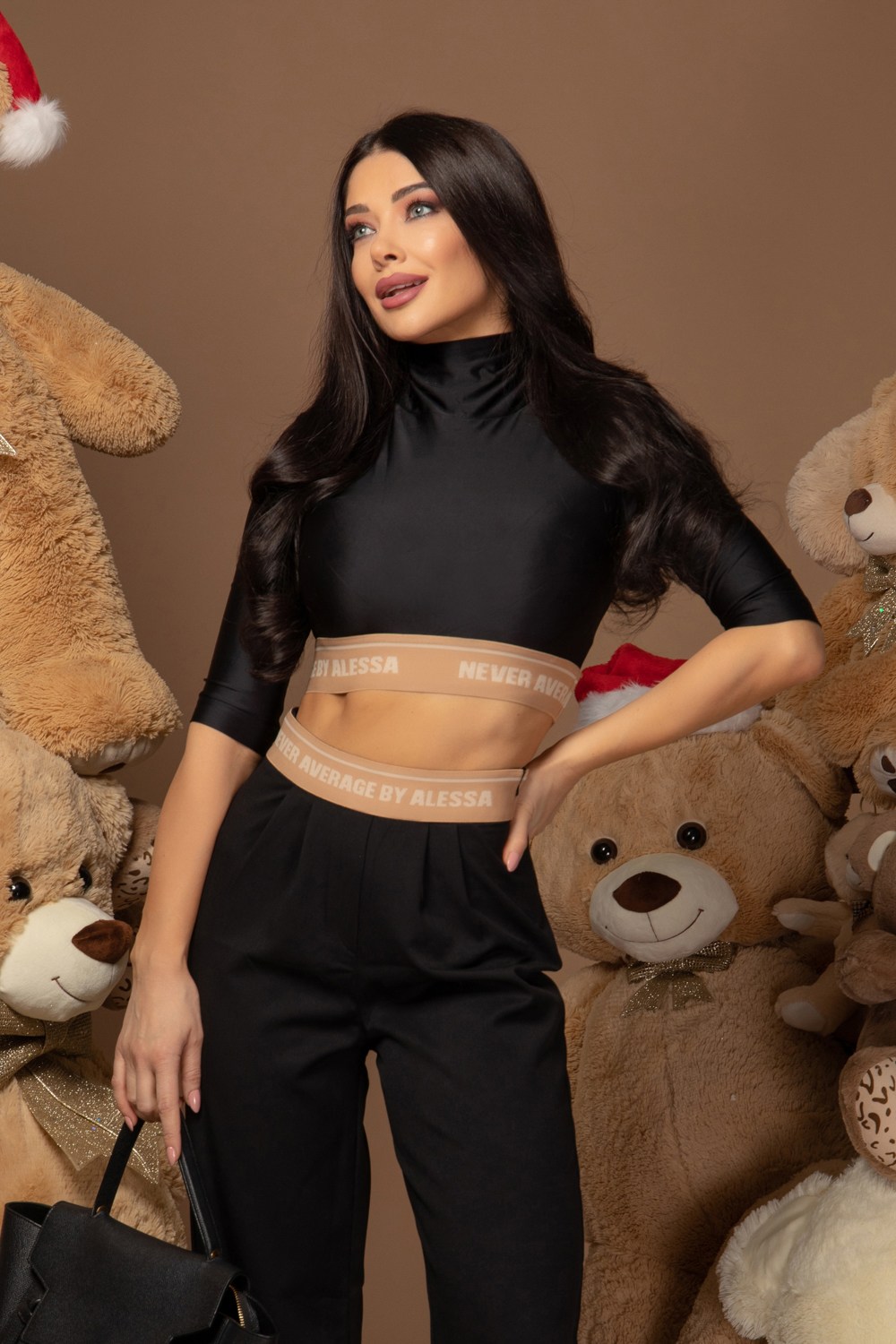 Trick Or Treat Cropped Top Polo Cu Mâneci 3/4 - Imagine 11