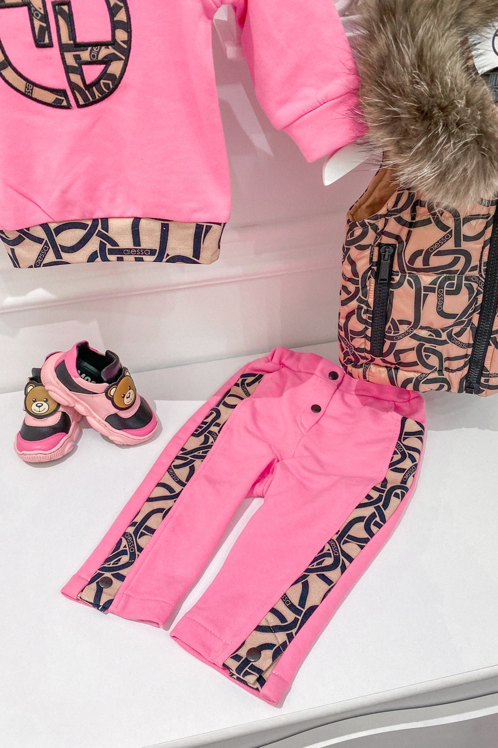 One more hug Alessa mini pantalon - roz - Imagine 19