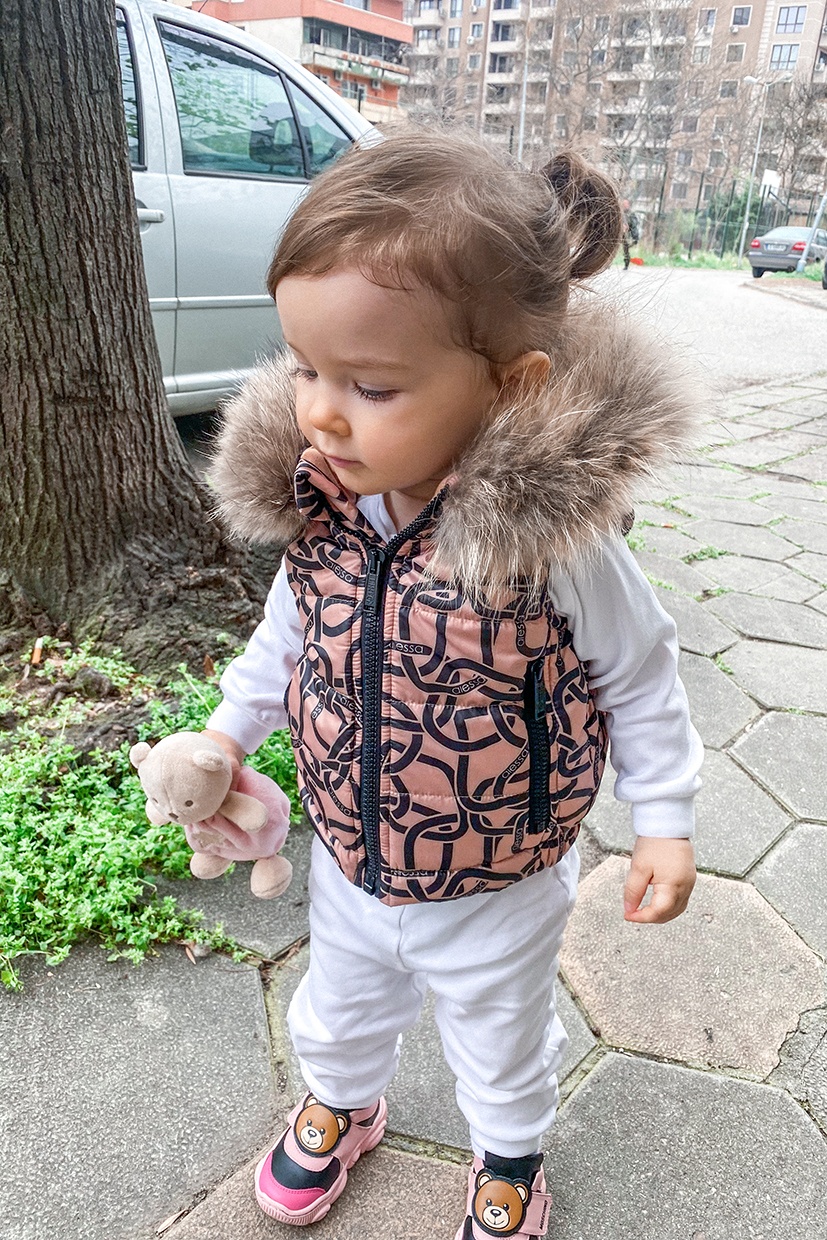 Fluffy Dreams Mini vestă de blană autentică - Luxury - Imagine 15