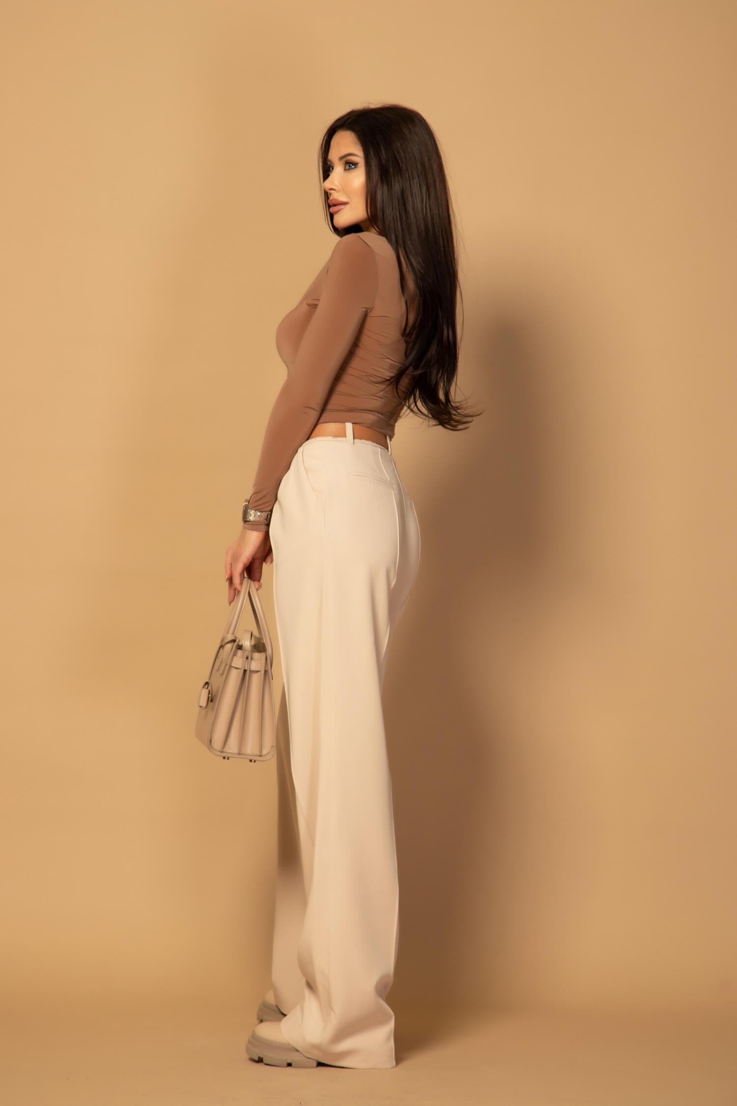 Serene Silhouette Bluza - Mocha - Imagine 11