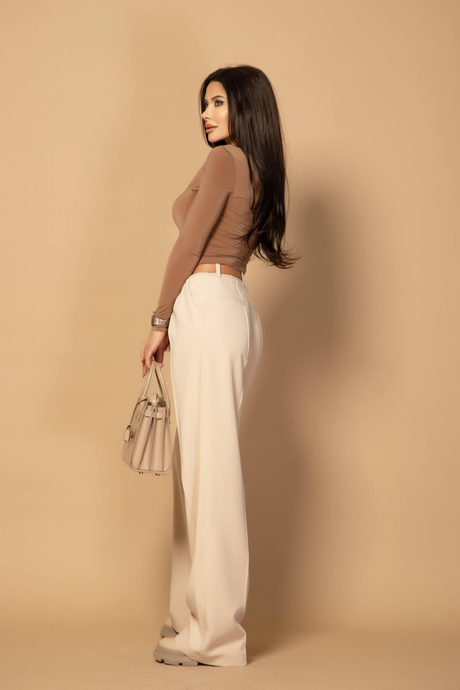 Serene Silhouette Bluza - Light Mocha - Imagine 8
