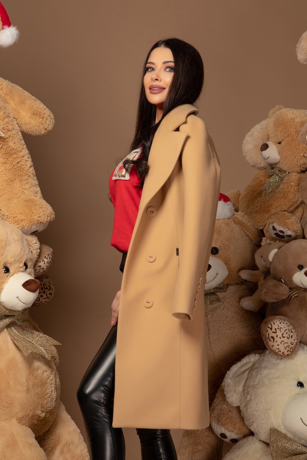 Bear hug Pulover de tricotat - Red - Imagine 12