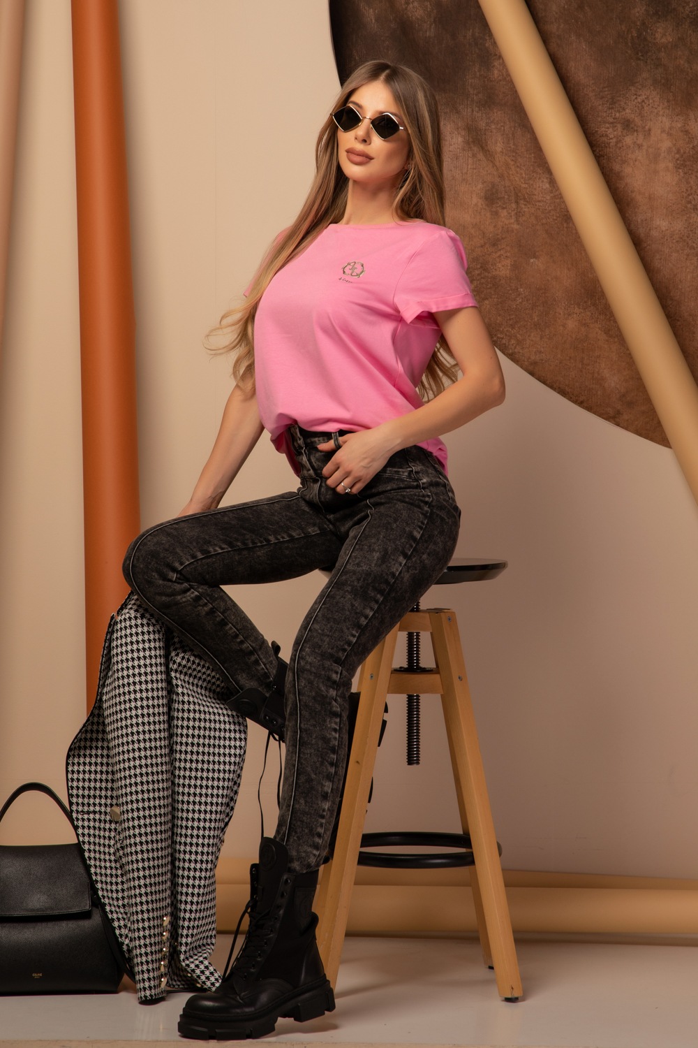 Alessa Rococo Logo T-shirt - Roz - Imagine 14