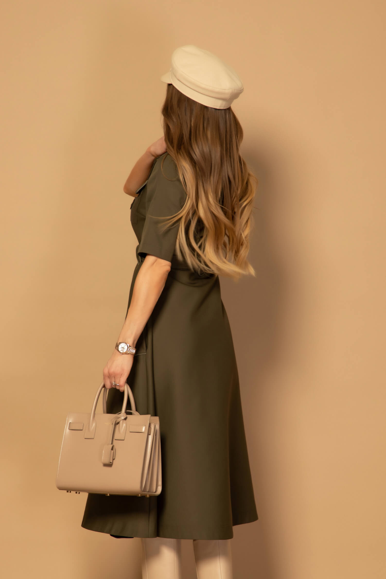 Elevated Essentials Rochie-trench - Military - Imagine 13