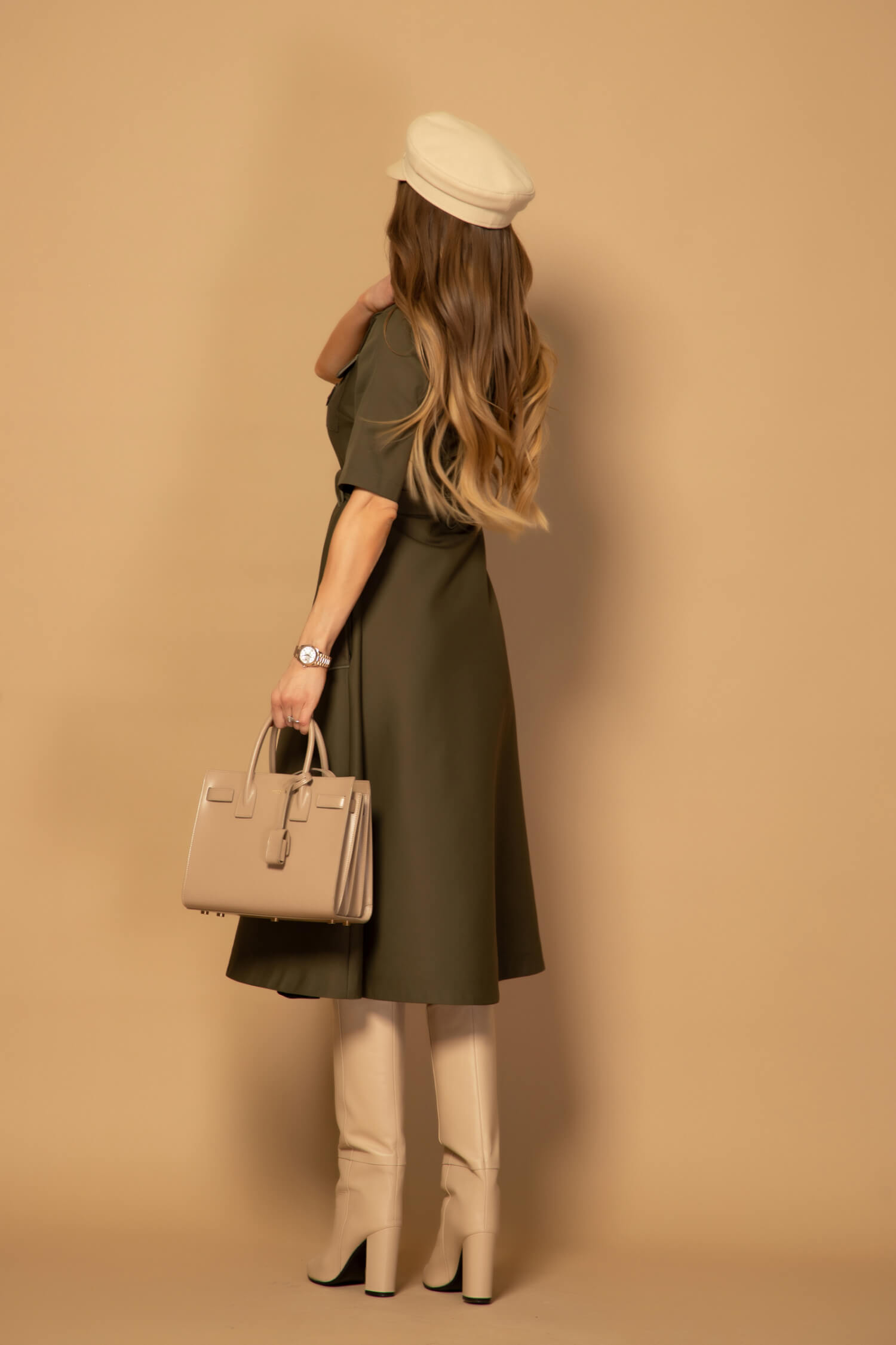 Elevated Essentials Rochie-trench - Military - Imagine 19