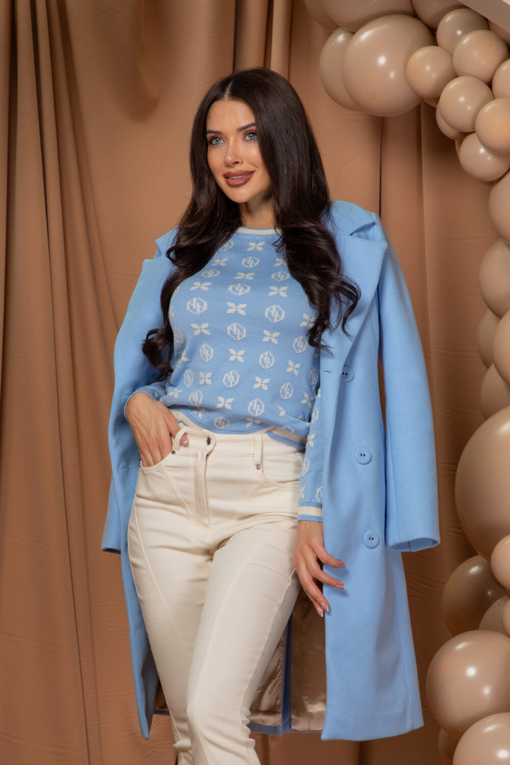 Cool Comfort Pulover țesut - Blue - Imagine 12