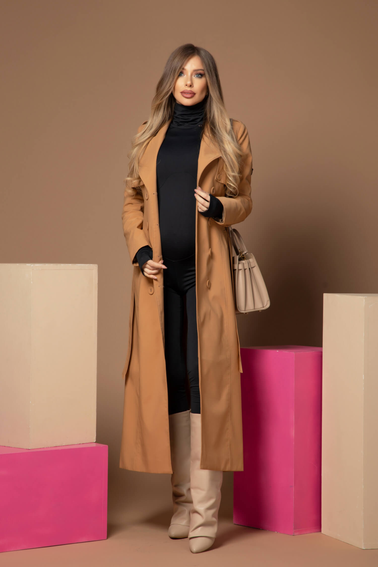 Vibe Vogue Trenci - Mocha - Imagine 23