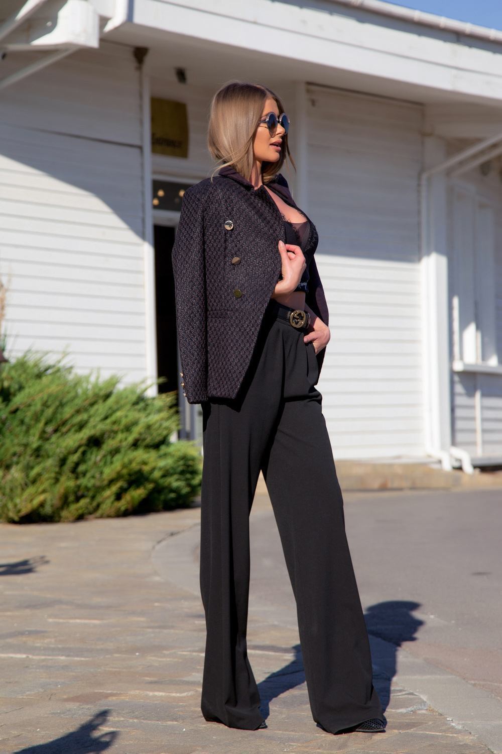 Alessa loves you Pantalon - negru - Imagine 9