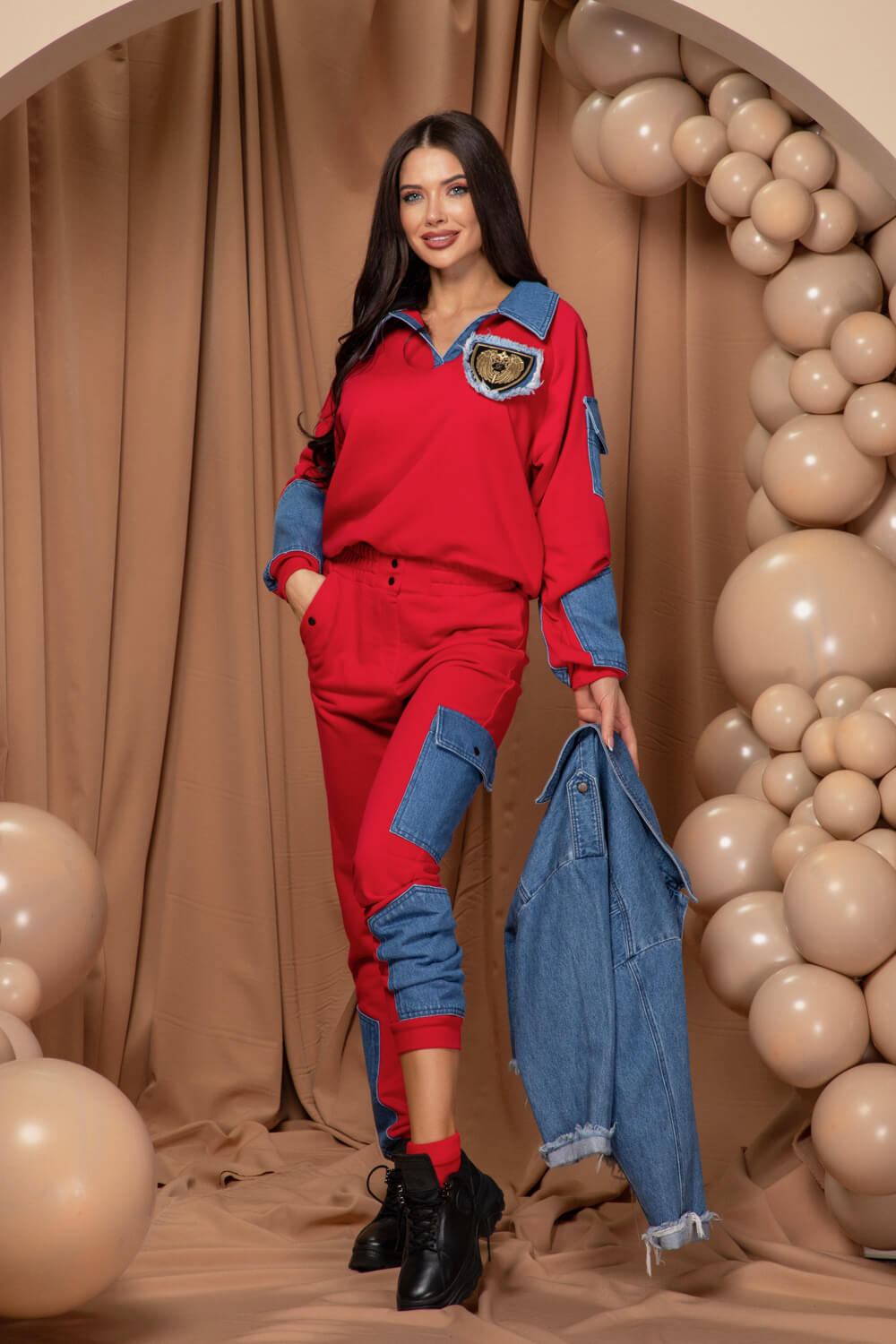 Slay All Day Bluza Sport - Red - Imagine 11