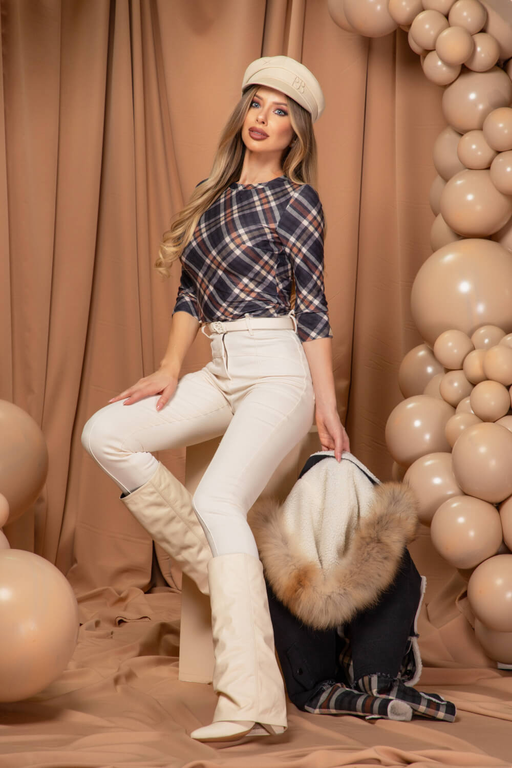 Chic Catalyst Bluza Din Tricot Fin Cu Mâneci 3/4 - Imagine 14