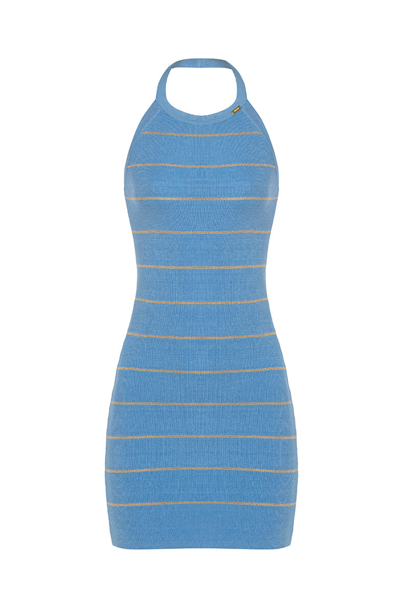 Always Level Up Bodycon Rochie - Blue - Imagine 10