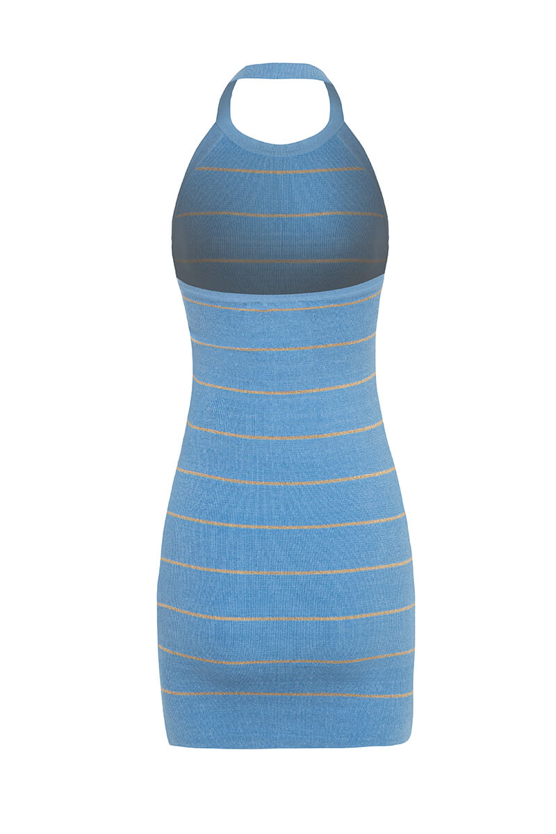 Always Level Up Bodycon Rochie - Blue - Imagine 15