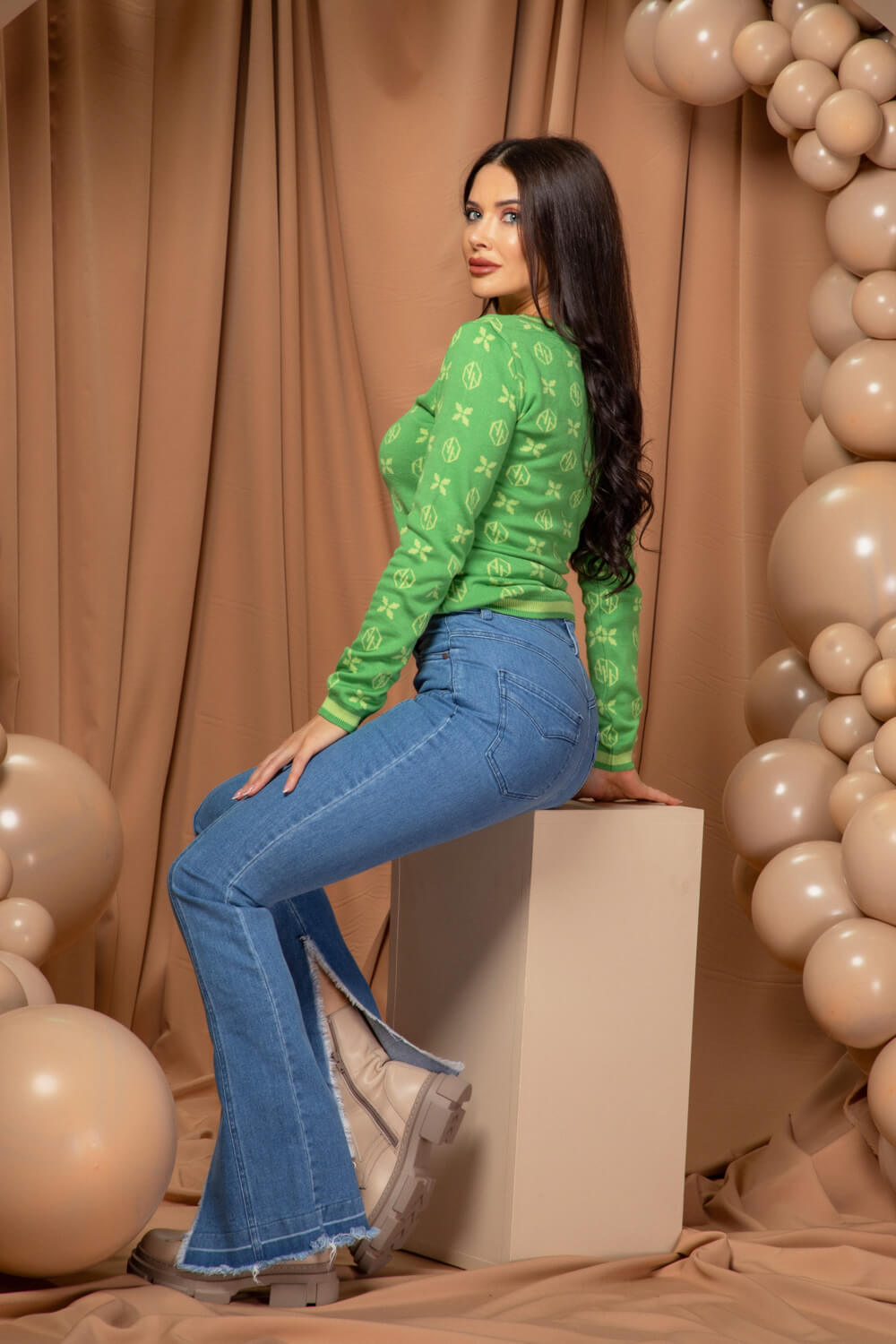 Cool Comfort Pulover Din Tricot - Green - Imagine 9