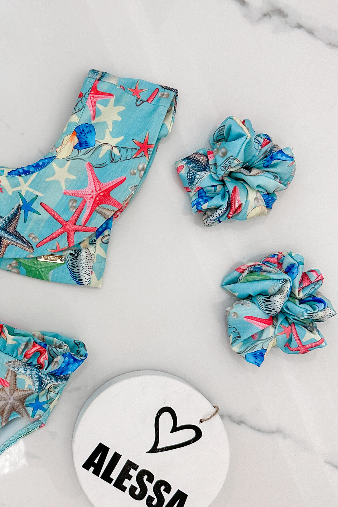 Treasure Island Mini Scrunchie - 2 bucăți - Imagine 7