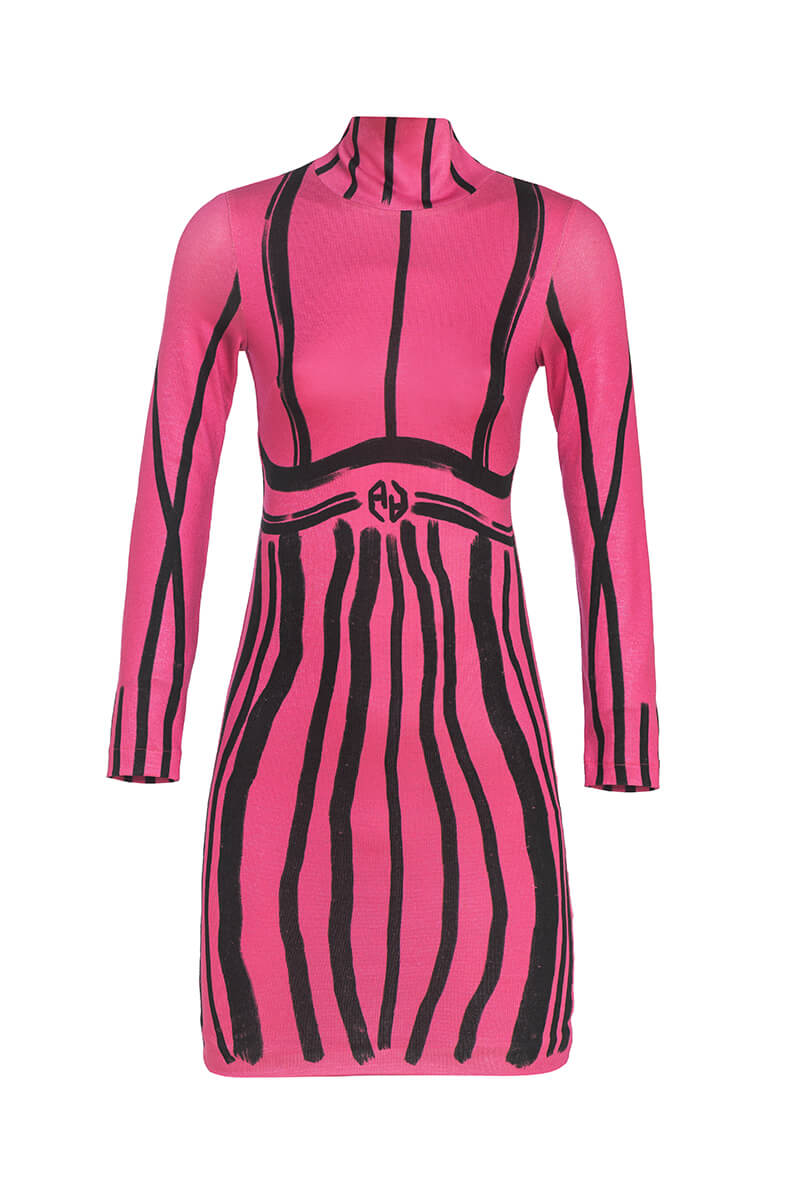 Focus On Myself Bodycon Rochie din tricot - Roz - Imagine 9