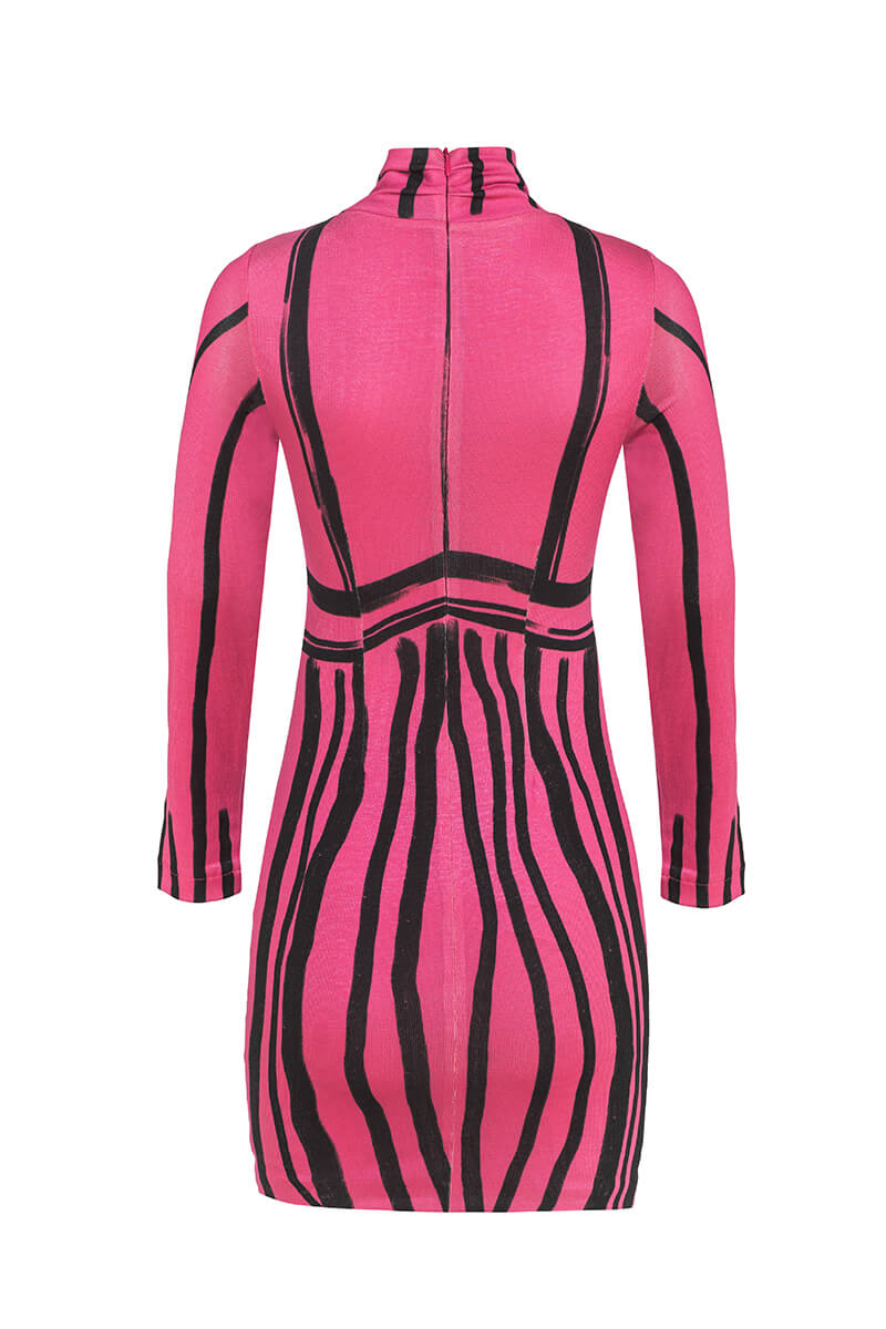 Focus On Myself Bodycon Rochie din tricot - Roz - Imagine 13