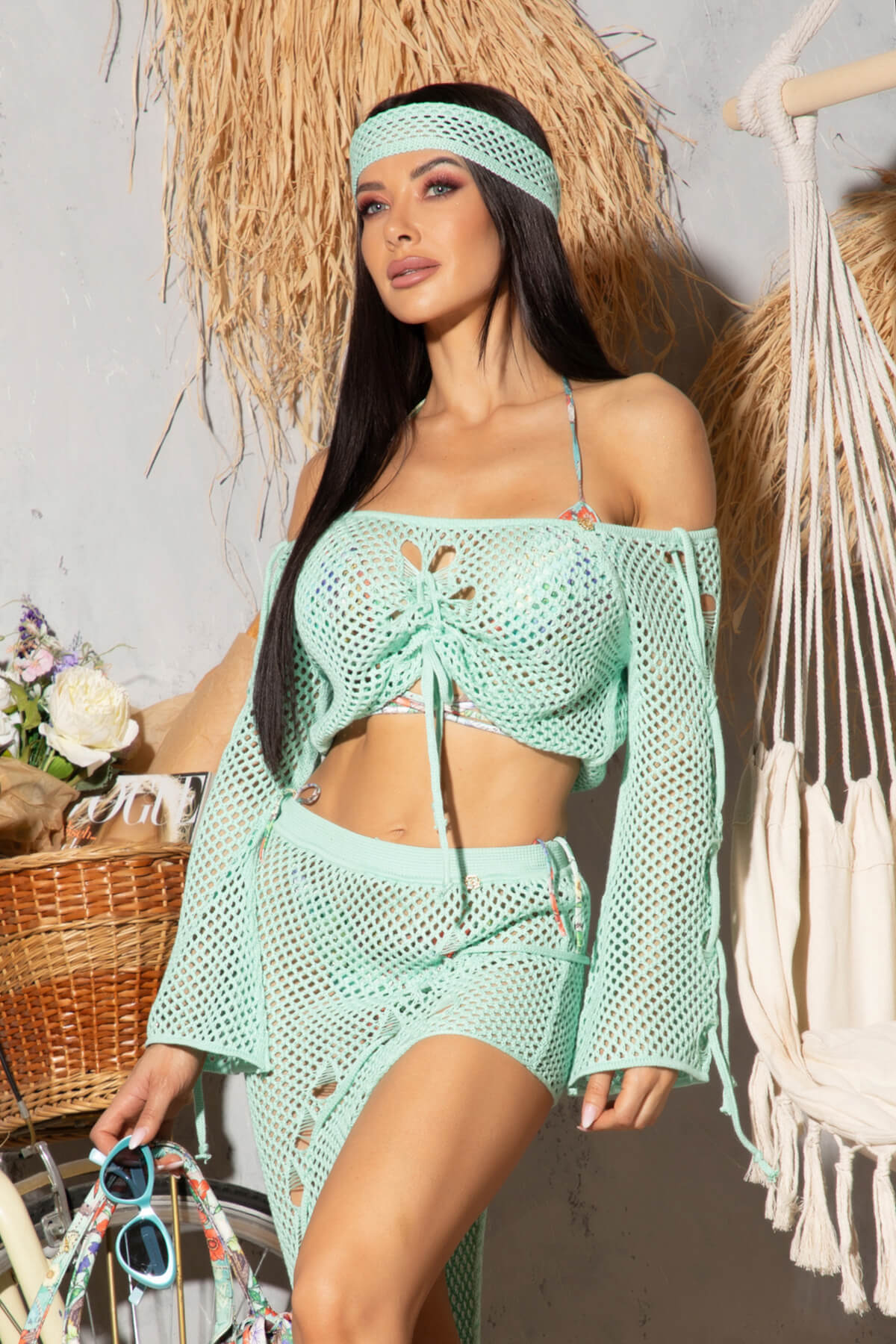 Ocean Muse Fustă De Plajă - Mint - Imagine 10