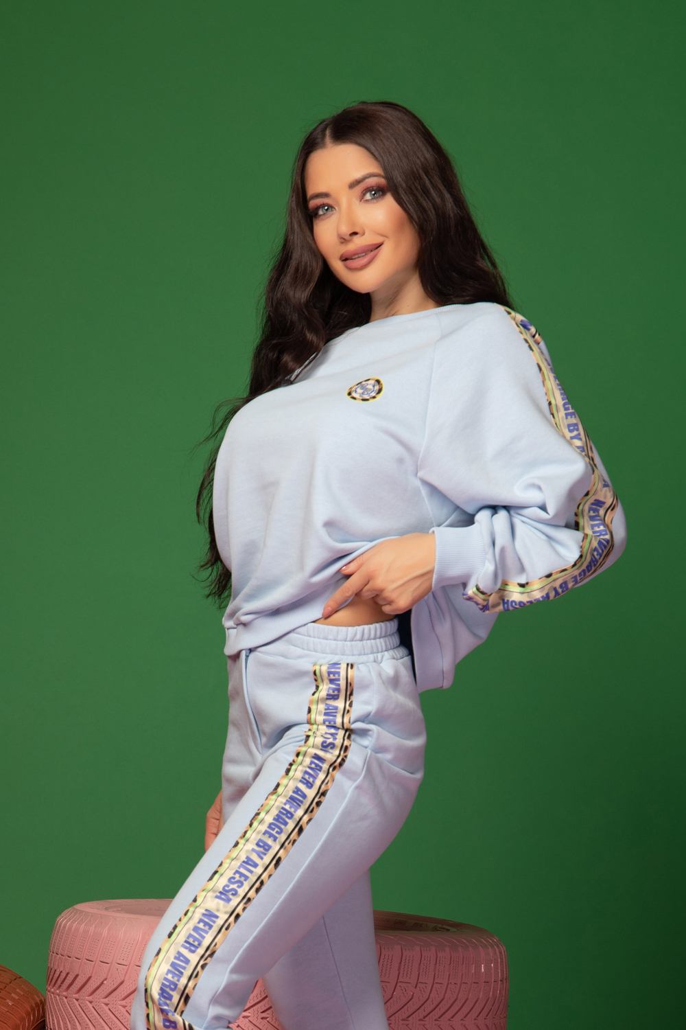Restless Spirit Pantaloni sport - Albastru - Imagine 11