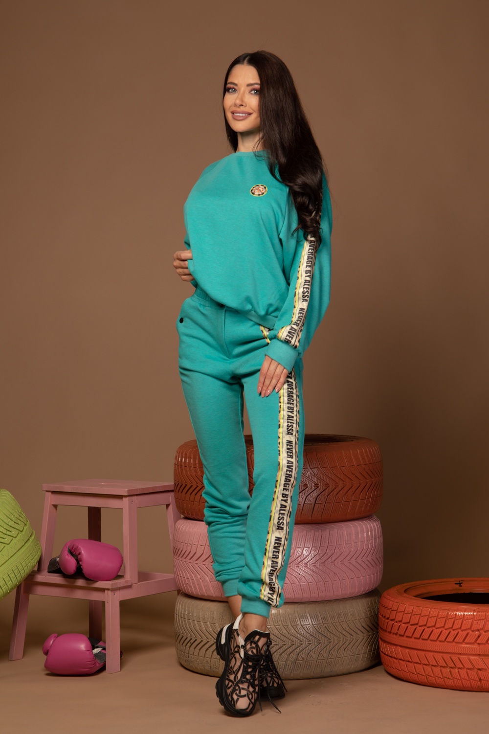 Restless Spirit Pantaloni sport - Mentă - Imagine 8