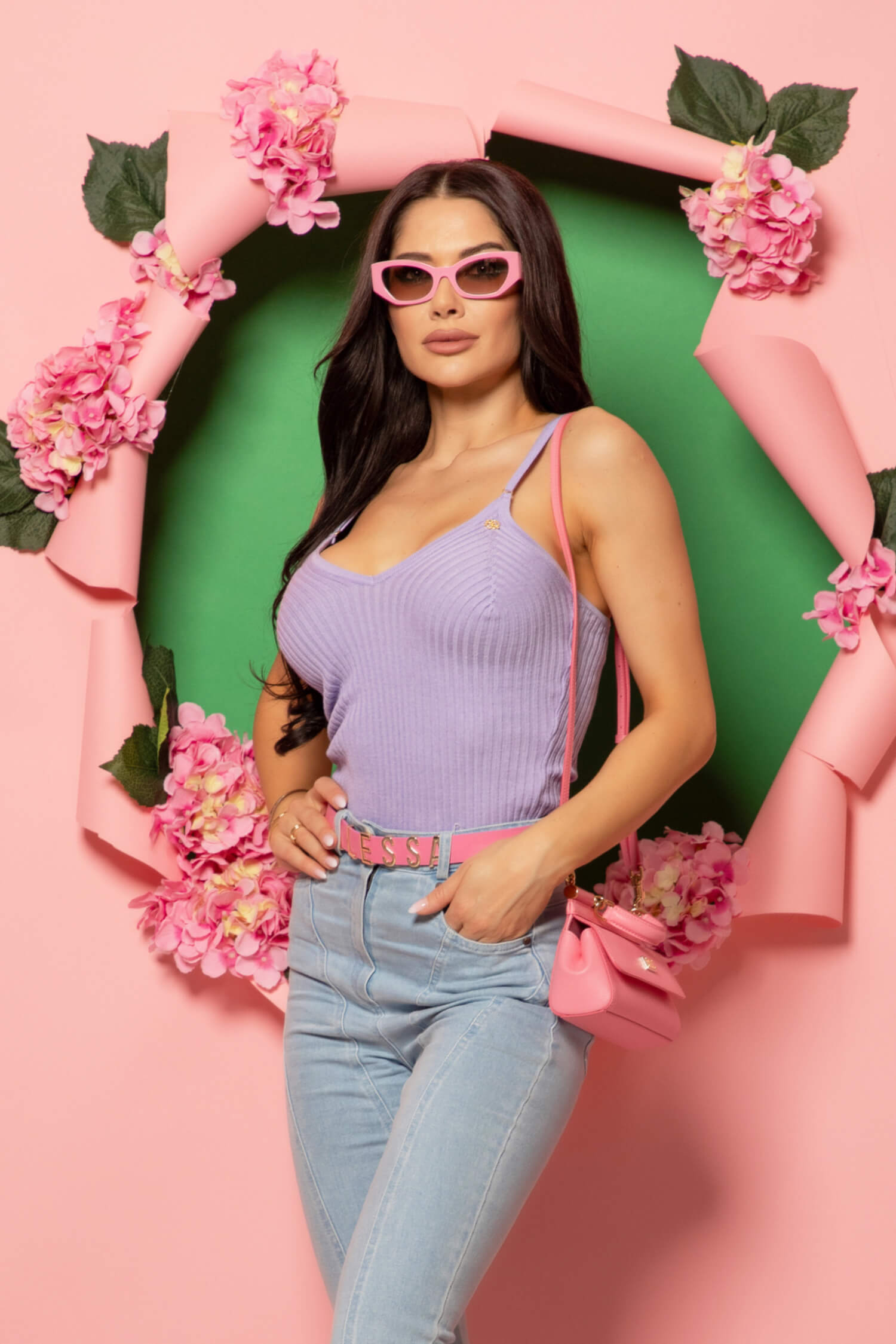 Fresh Flicker Top Tricotat - Purple - Imagine 16