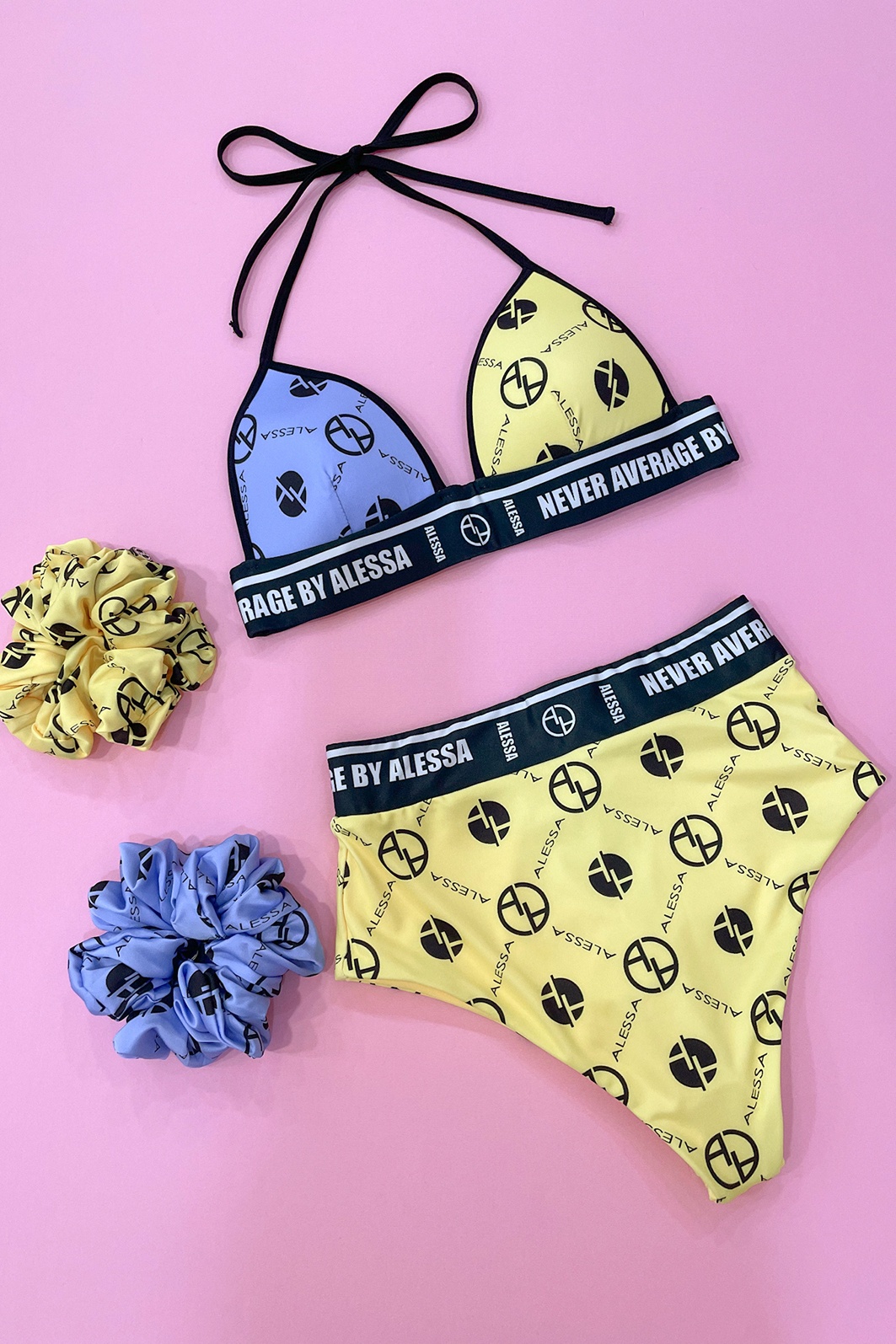 She Baller Costum de baie Bikini cu talie înaltă - yellow - Imagine 8