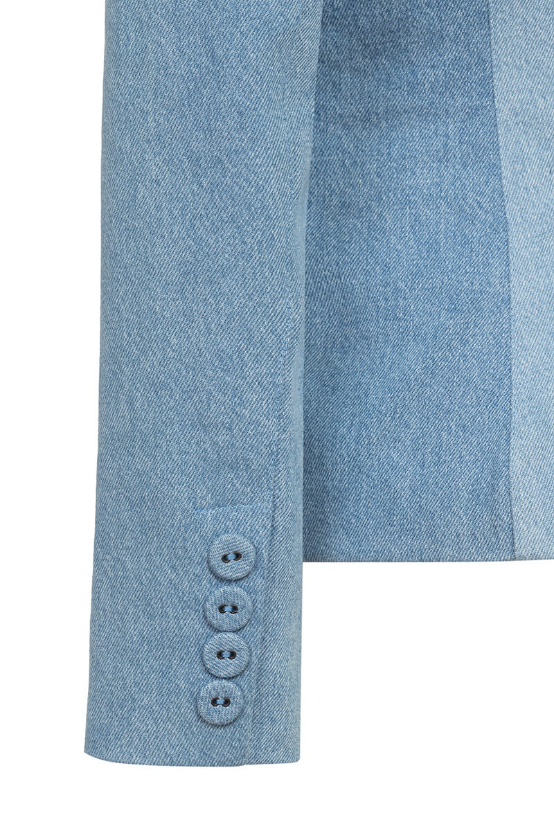 Take the Chance Denim Blazer - Imagine 30